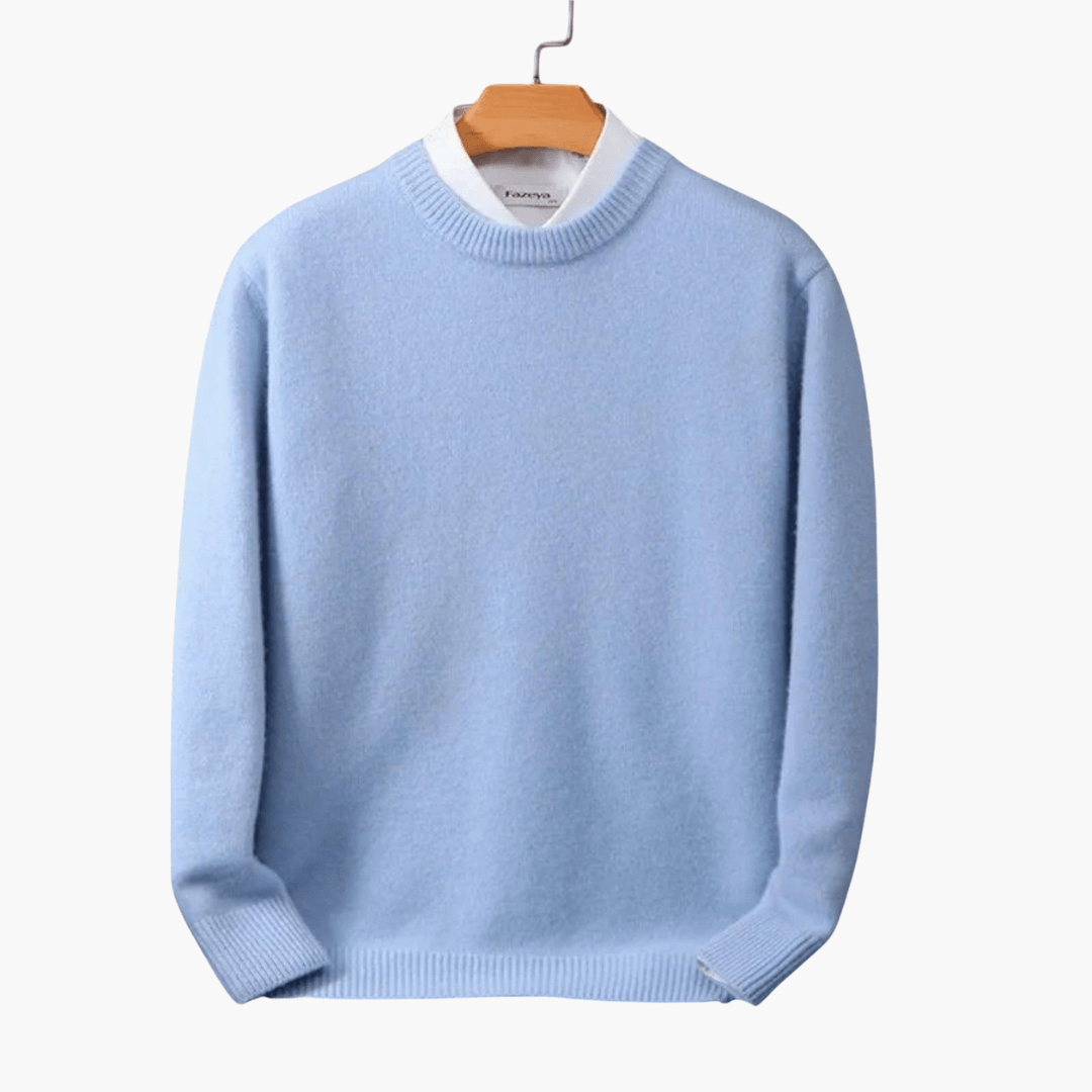 Cozy Mens Crew Neck Winter Sweater - Vossary