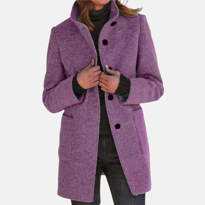 Classic Wool Overcoat with Elegant Style