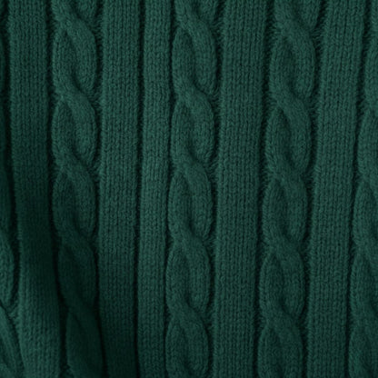 Soft Green Mens Merino Wool Crew Neck Sweater