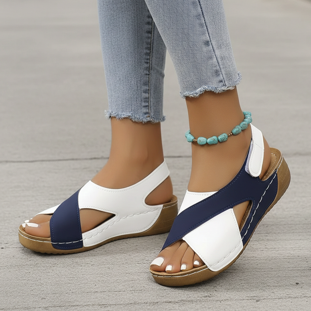 Strappy Backless Summer Sandals - Vossary