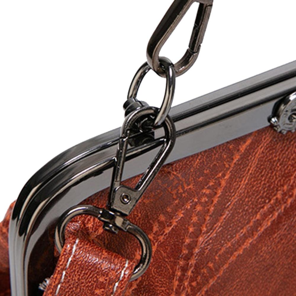 Classic Buckle Leather Shoulder Bag