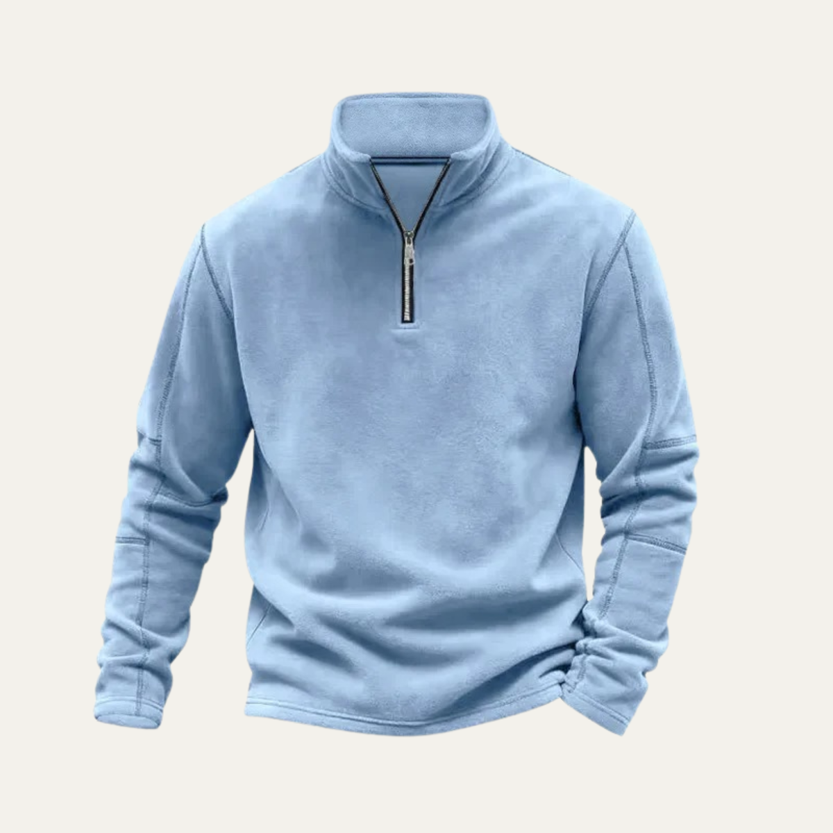 Thermal Men's Quarter Zip Fleece Pullover Sweater - Vossary