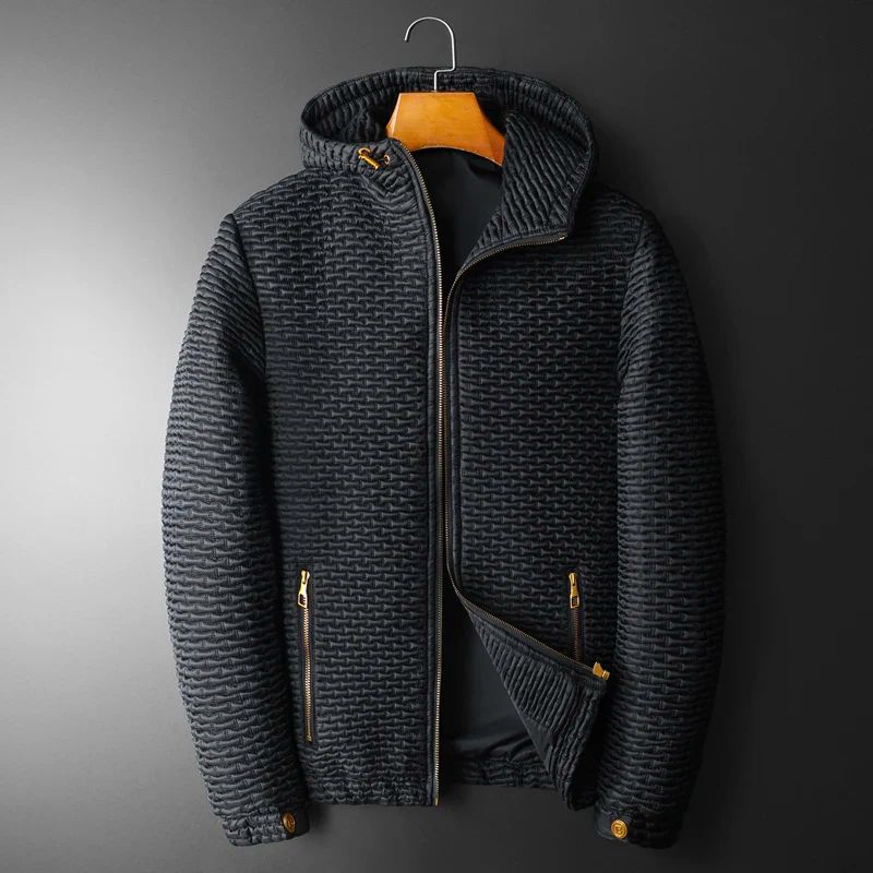 Comfortable Quilted Zip Up Jacket - Vossary