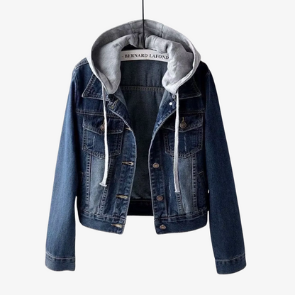 Fashionable Short Denim Jacket for Ladies - Vossary