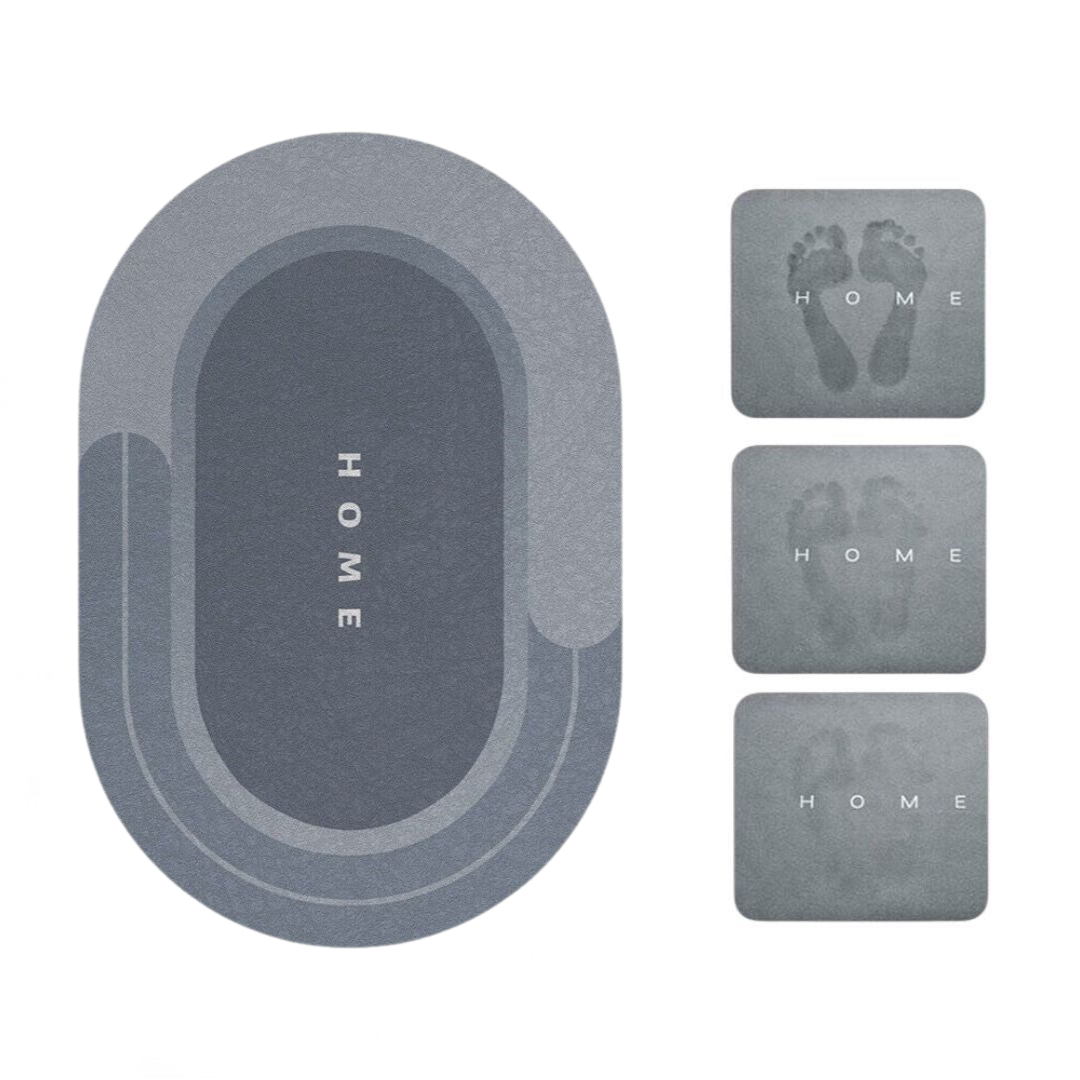 Soft Rubber Bathroom Mat With Grip Bottom
