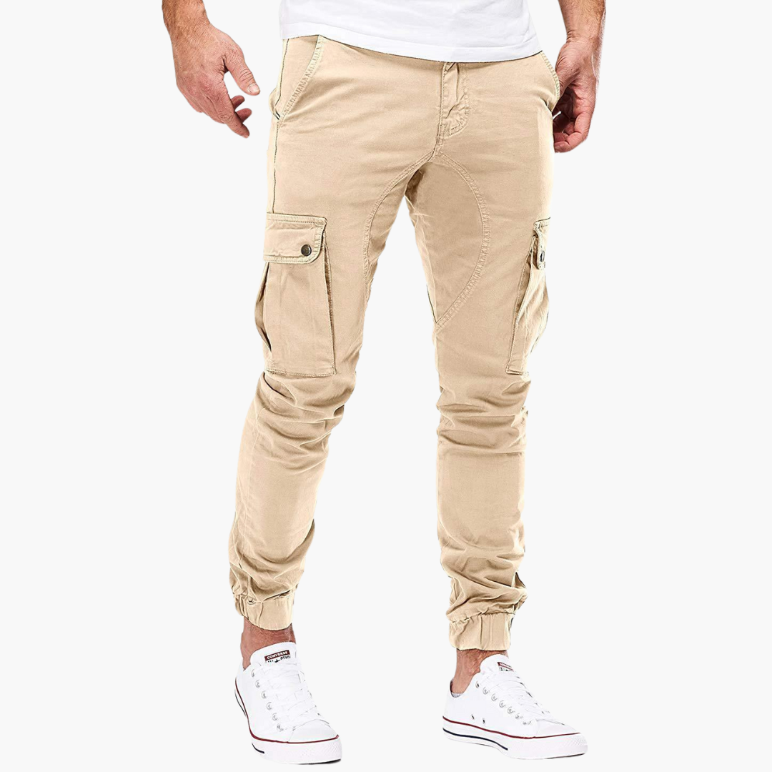 Relaxed Fit Cargo Pants with Side Pockets - Vossary