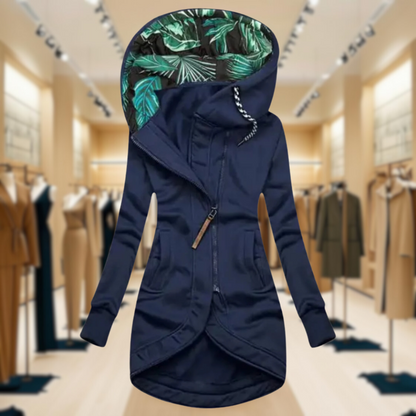 Waterproof Women's Slim Hooded Raincoat - EasyApparels