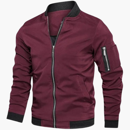 Slim Fit Men's Bomber Jacket Lightweight Comfortable - Vossary
