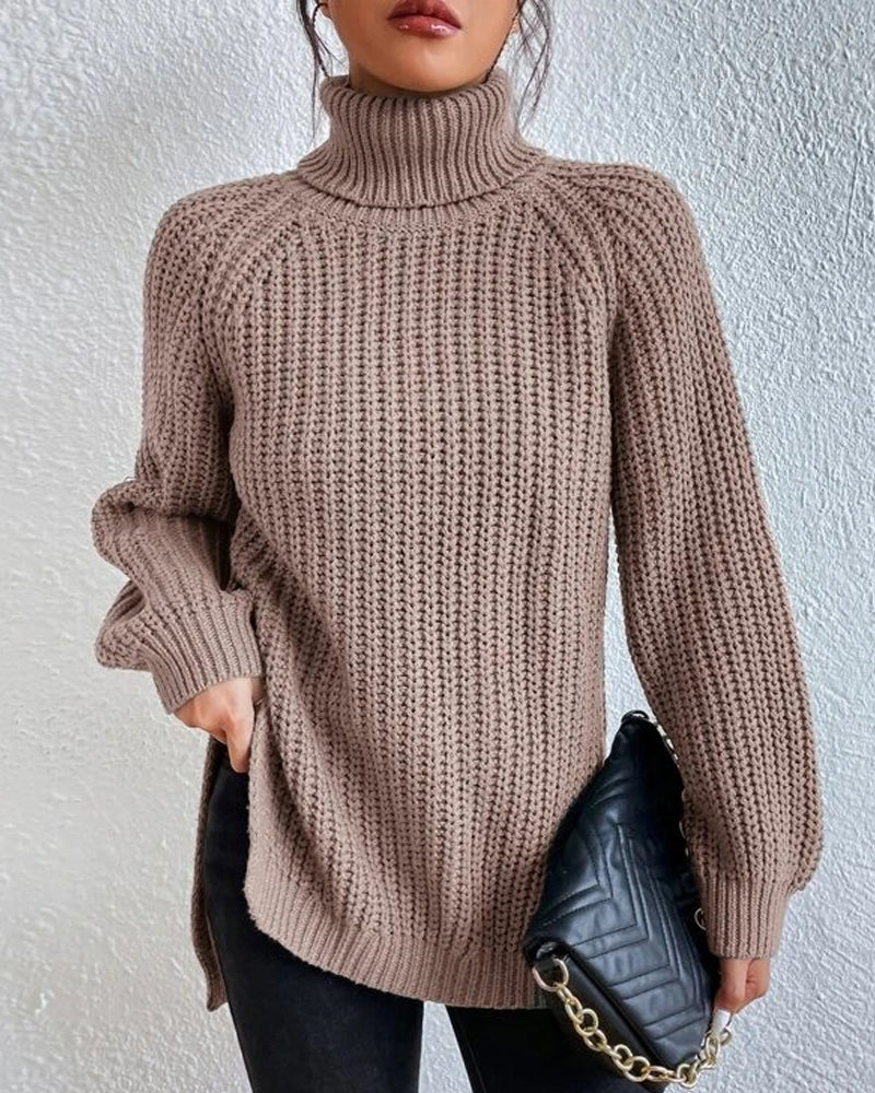 Warm Women's Cable Knit Winter Sweater