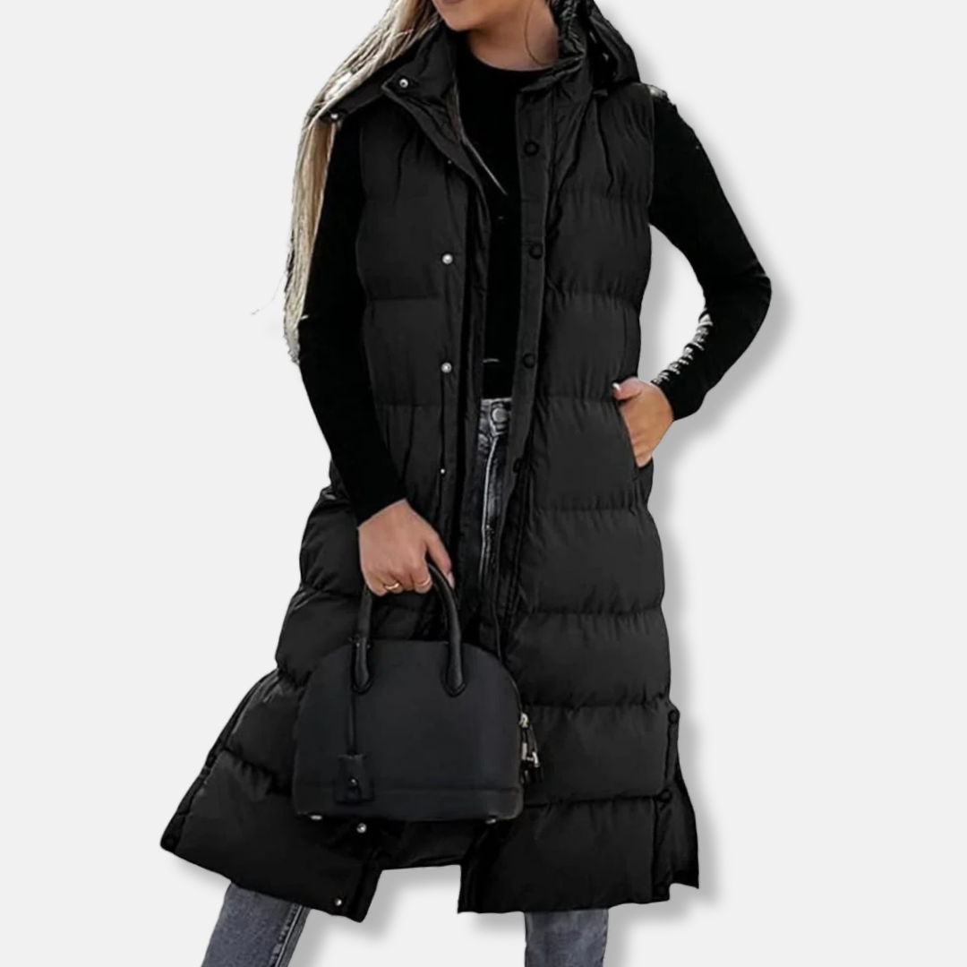 Warm Quilted Hooded Puffer Vest - EasyApparels
