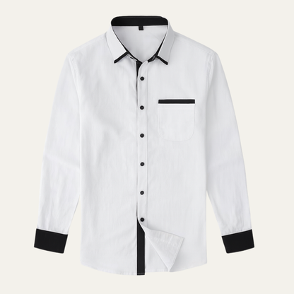 Relaxed Fit Men's Button Down Dress Shirt - Vossary