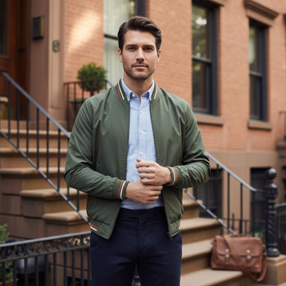 Classic Fit Mens Zipper Jacket
