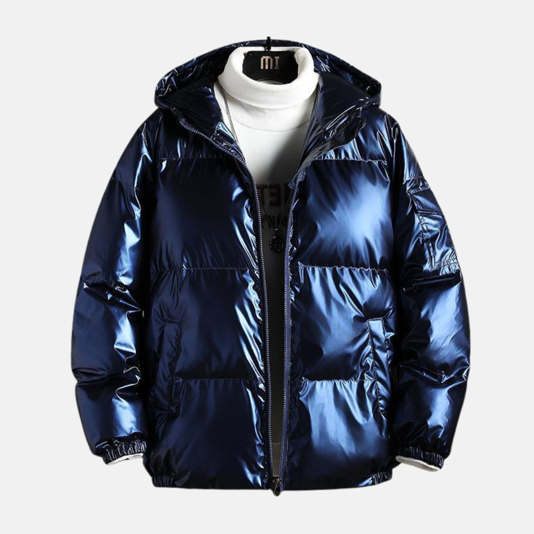 Big Mens Quilted Water Resistant Parka Coat - EasyApparels