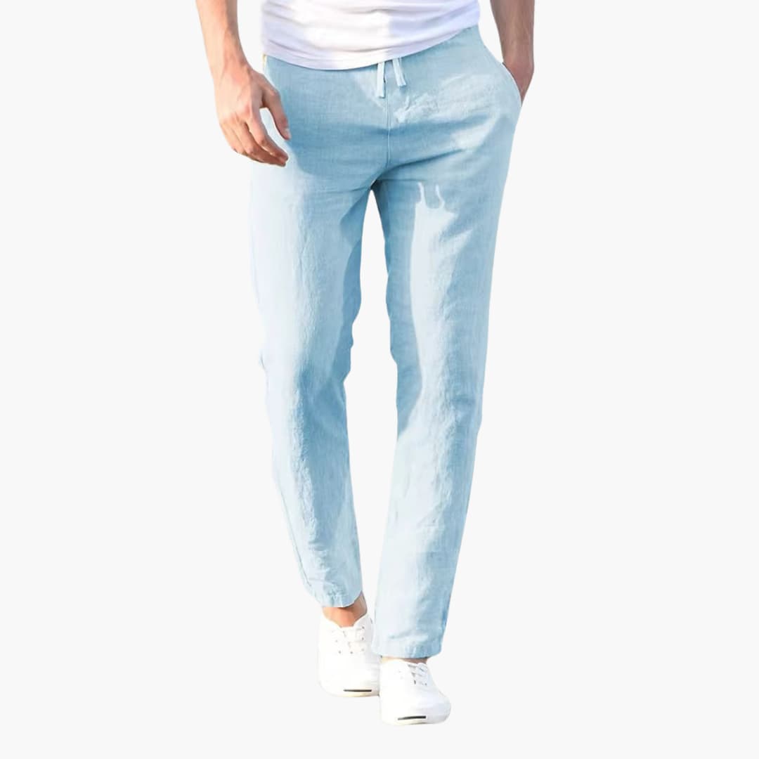 Men's Slim Fit Elastic Waist Trousers