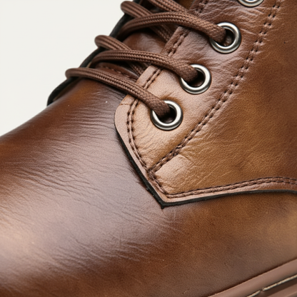 Tough Waterproof Leather Ankle Boots for Men