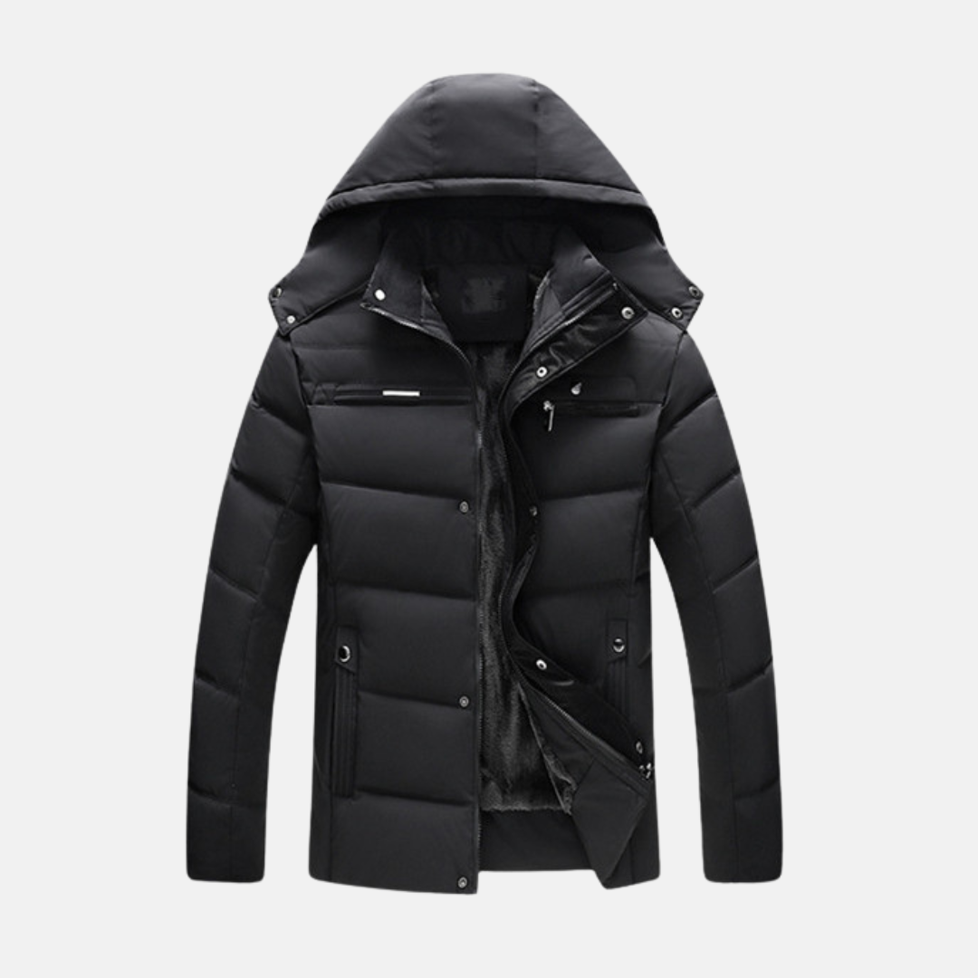 Warm Waterproof Men's Quilted Jacket - EasyApparels