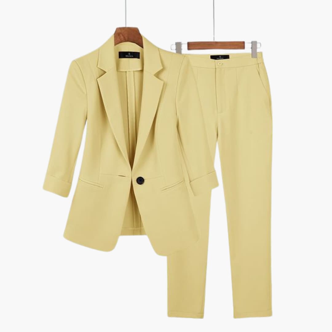 Ladies Business Jacket and Pants Set