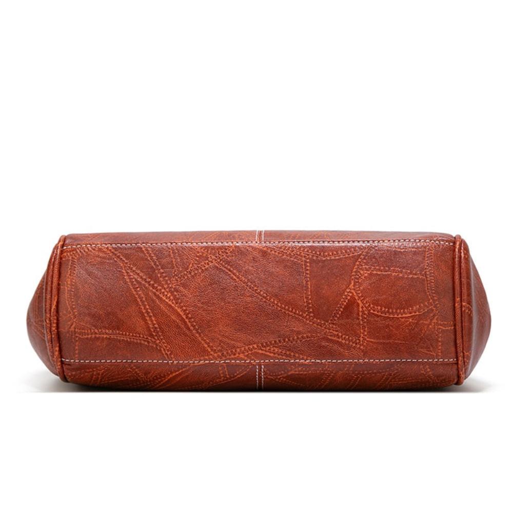 Classic Buckle Leather Shoulder Bag