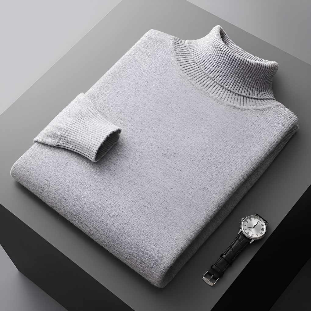 Luxury Soft Mens Wool Crew Neck Sweater - Vossary