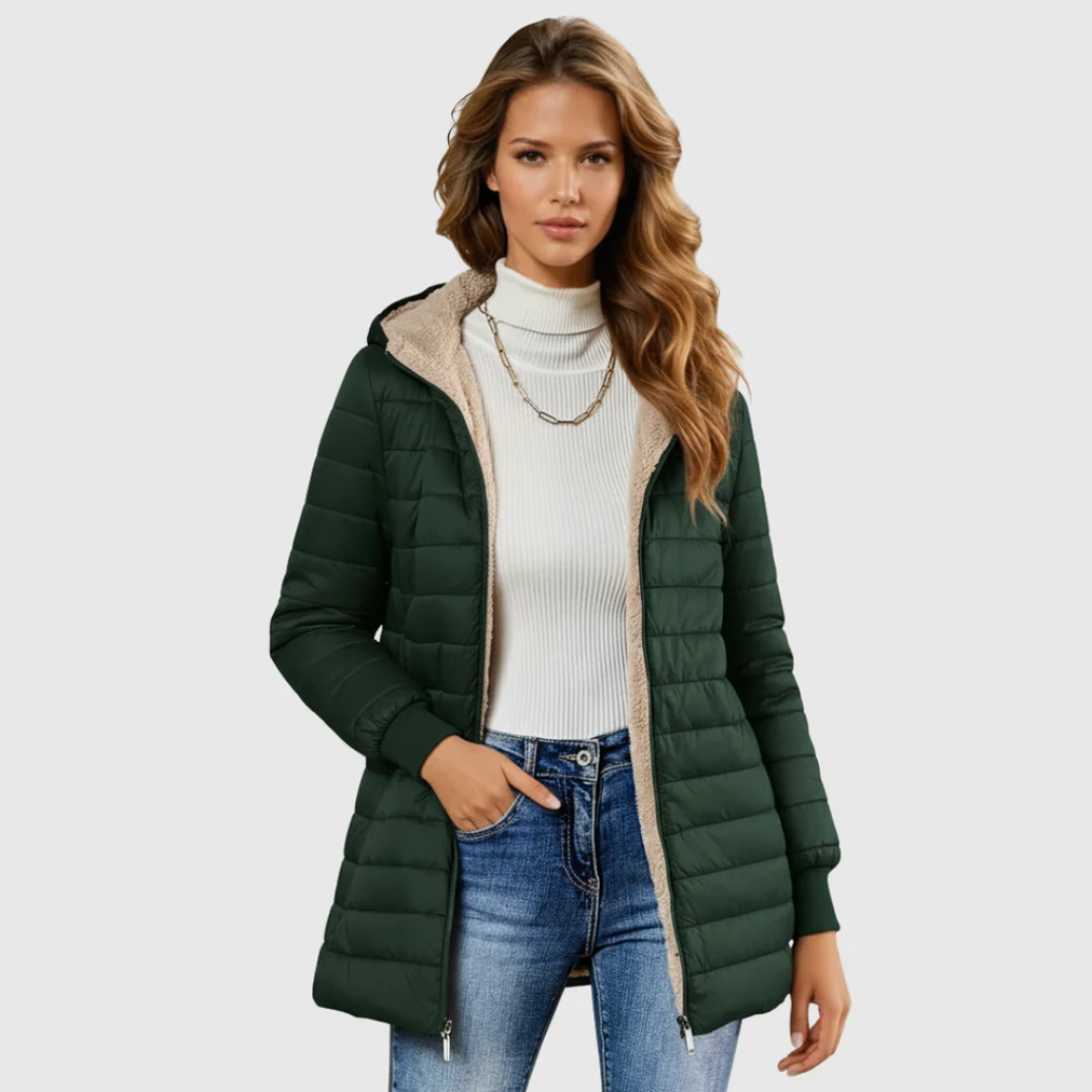 Warm Fleece Lined Winter Parka Coat