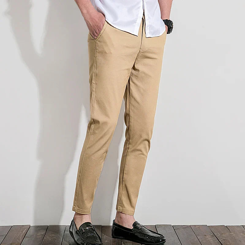 Mens Slim Fit Casual Chino Pants - Vossary