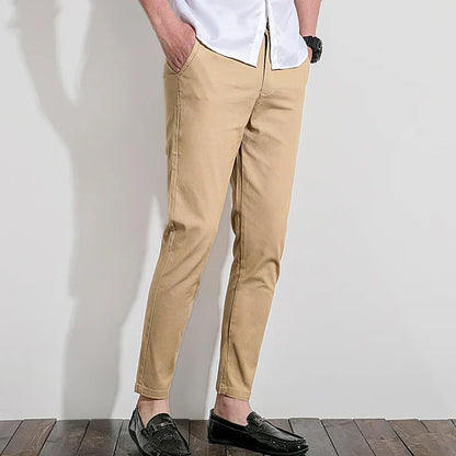 Mens Slim Fit Casual Chino Pants - Vossary