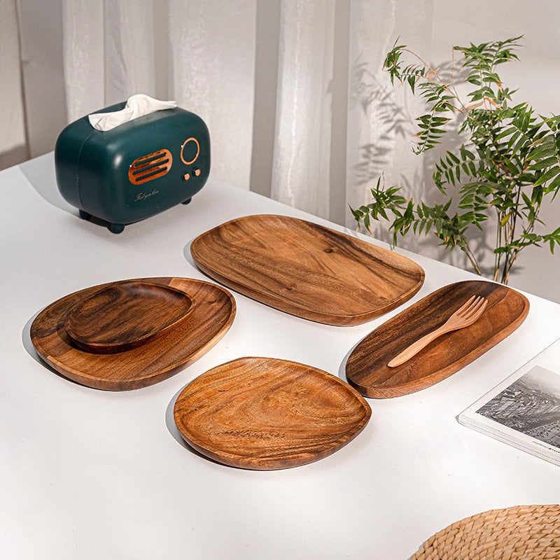 Minimalist Acacia Wood Serving Tray