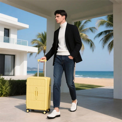 Durable 20 Lightweight Carry-On Suitcase with Hard Shell - Pexav
