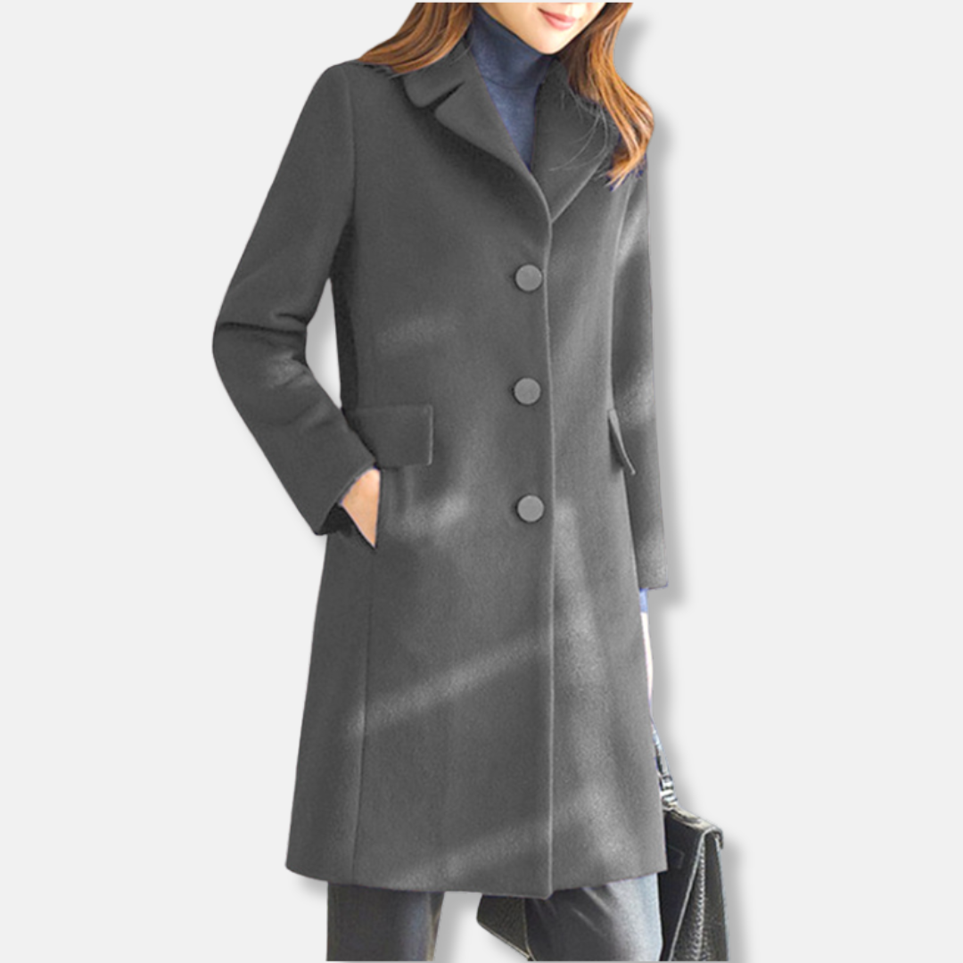 Classic Women's Fitted Trench Coat - EasyApparels