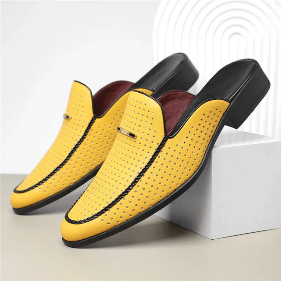 Authentic Leather Sandal Slides - EasyApparels