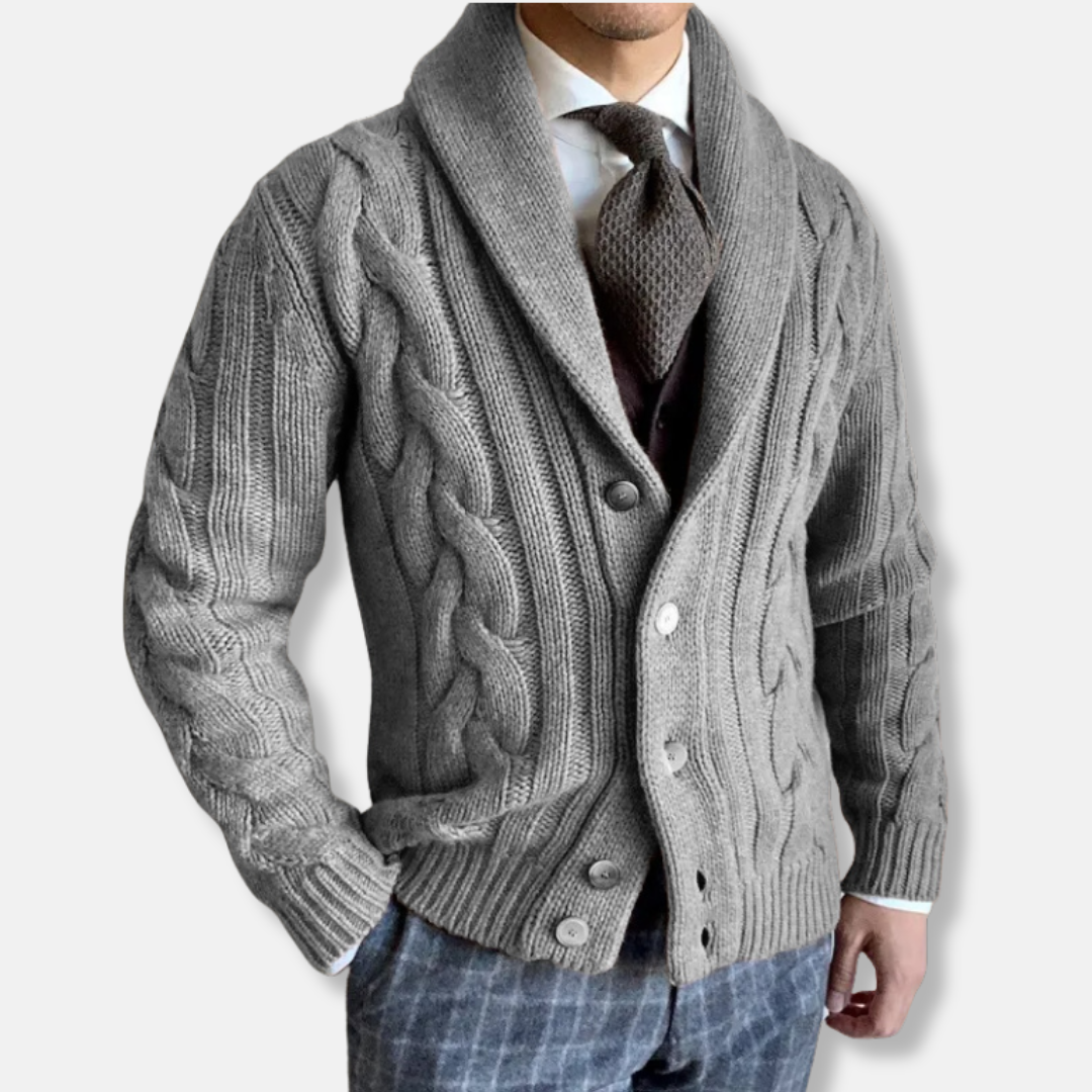 Classic Wool Cardigan Sweater for Men - EasyApparels