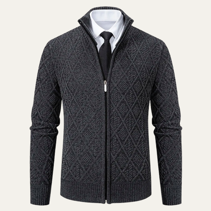 Stylish Men's Diamond Knit Blazer Jacket