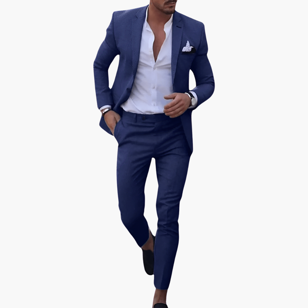Classic 2 Piece Slim Fit Suit Set - Vossary