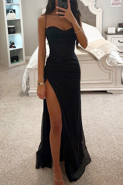 Shining Long Evening Dress - EasyApparels