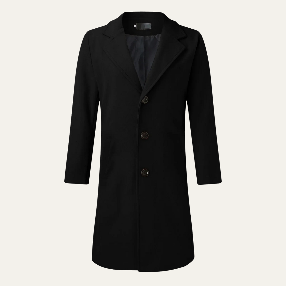 Classic Men's Wool Long Double Breasted Coat - Vossary