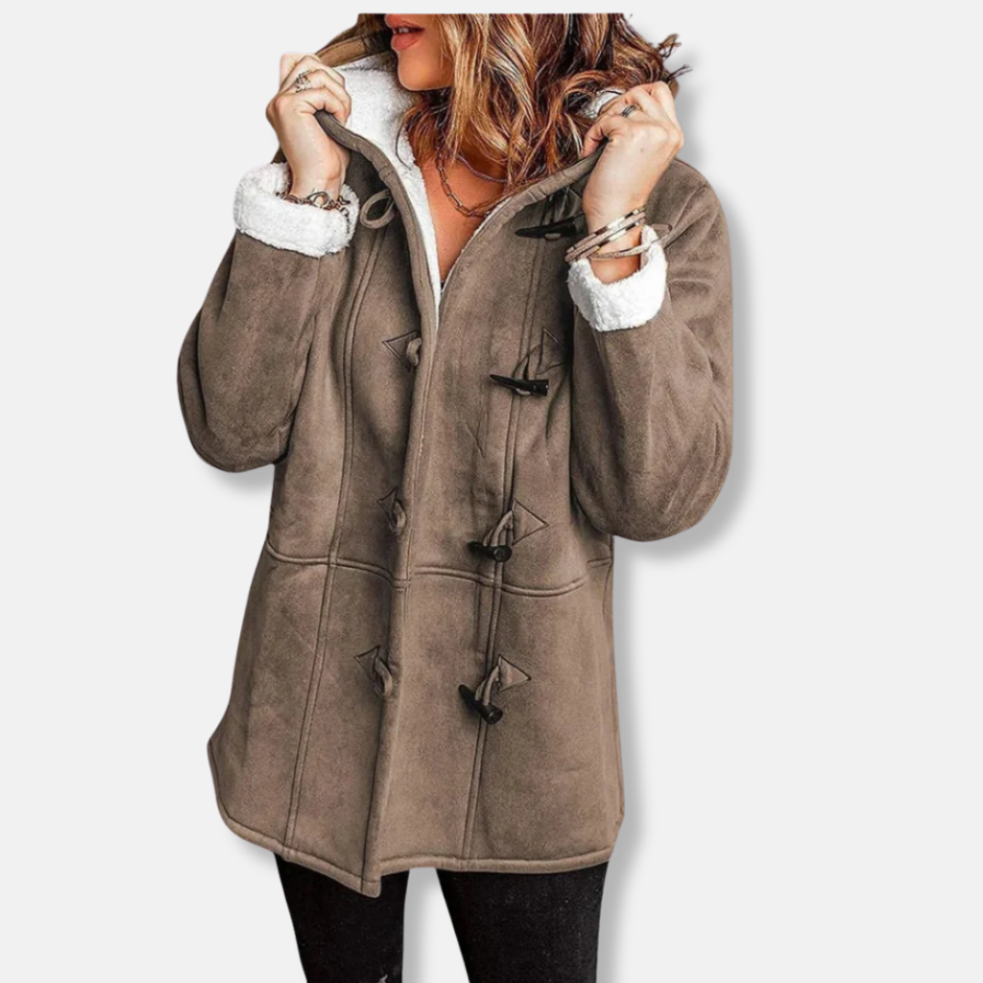 Soft Fleece Hooded Winter Duffle Coat - EasyApparels