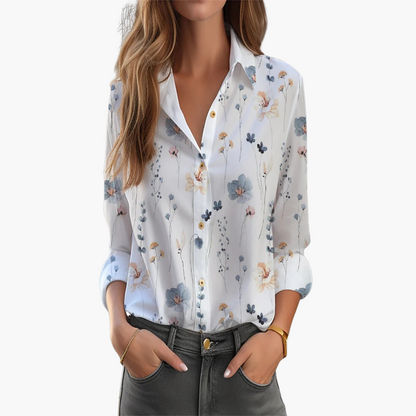 Pretty Floral Women's Blouse - Vossary