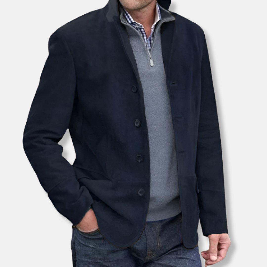 Classic Fit Soft Mens Jacket with Button Front - EasyApparels
