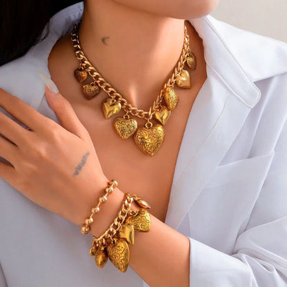 Lovely Heart Jewelry Set - EasyApparels