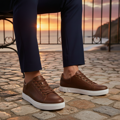 Leather Smart Comfortable Low Top Men's Shoes