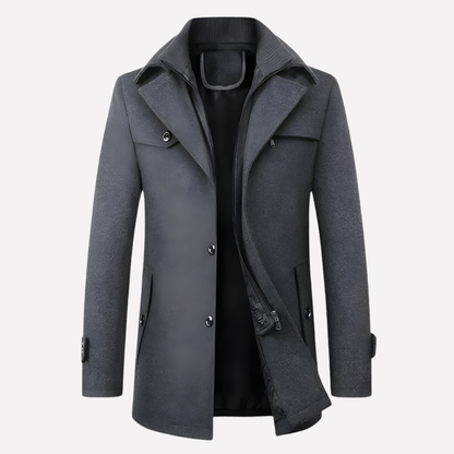 Warm Luxury Wool Mens Overcoat