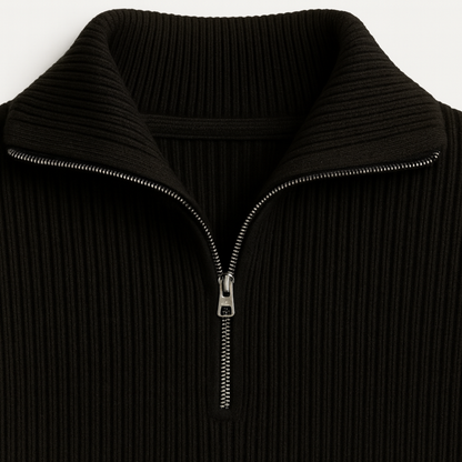 Warm Merino Wool Quarter Zip Jumper