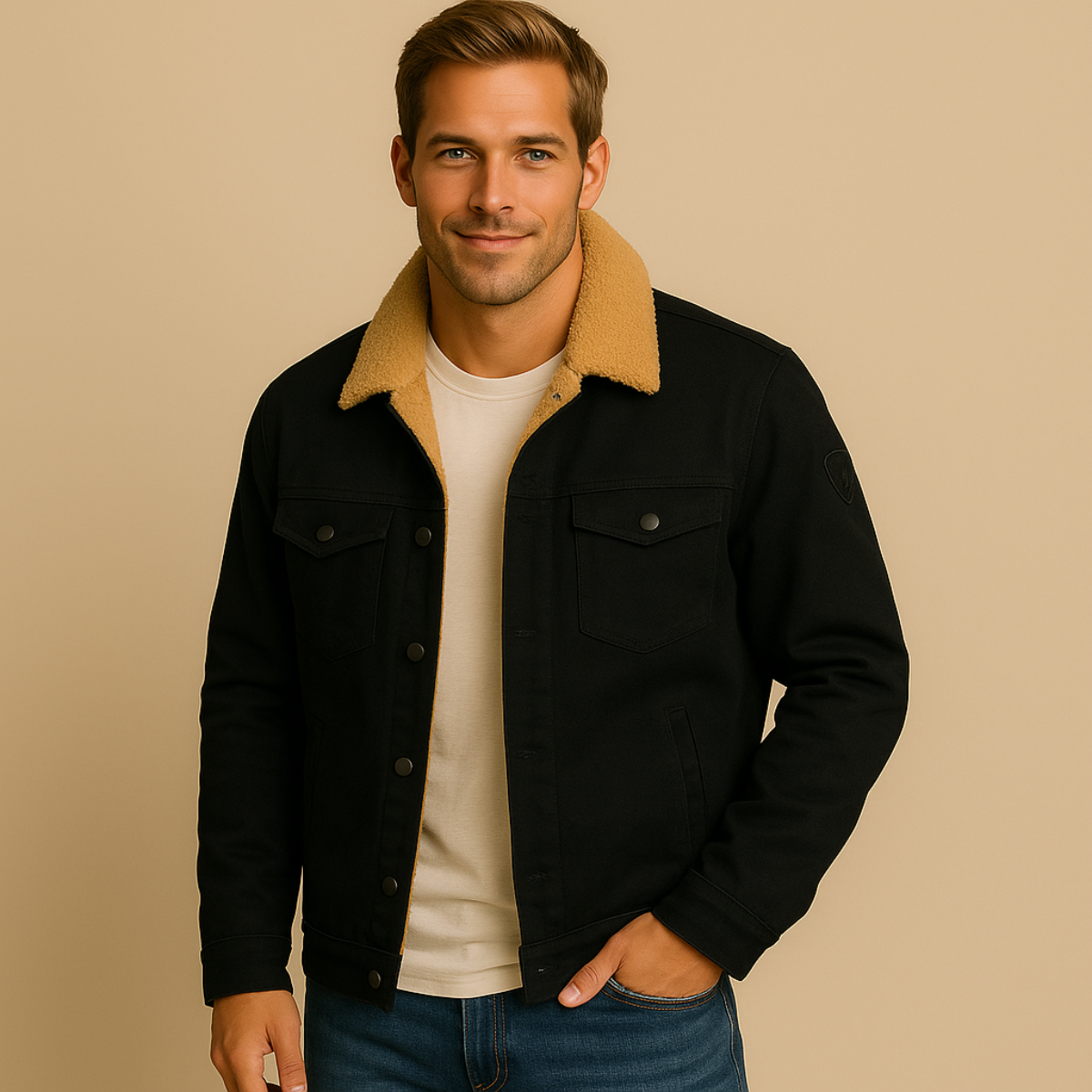 Waterproof Mens Fleece Jacket - Warm and Insulated