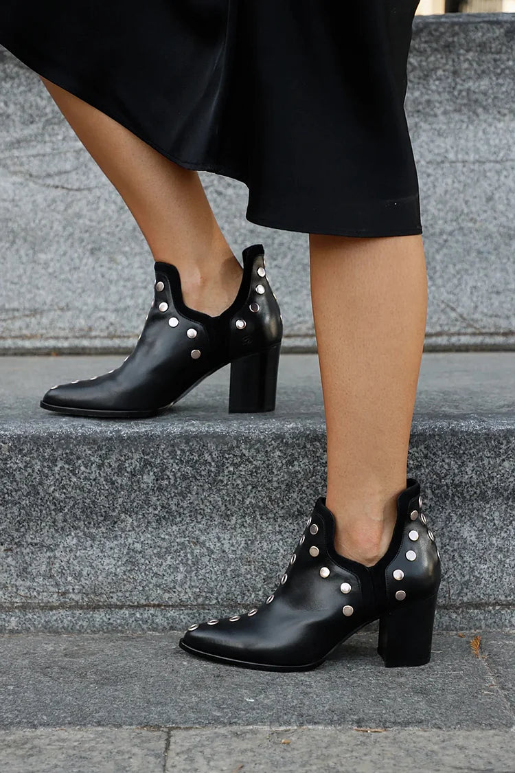 Glamorous Buckle High Heel Ankle Boots