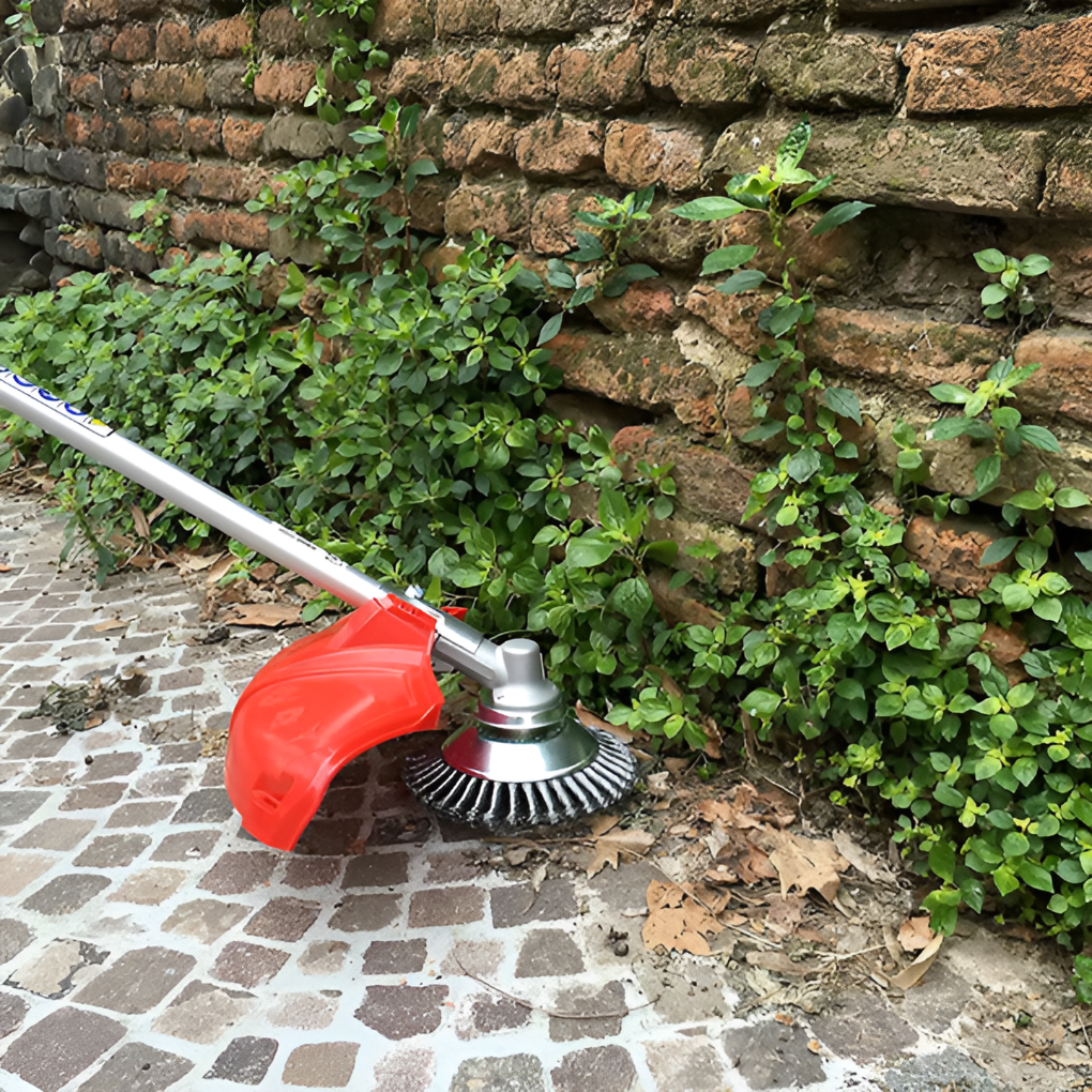 Heavy Duty Garden Weed Scraper Brush
