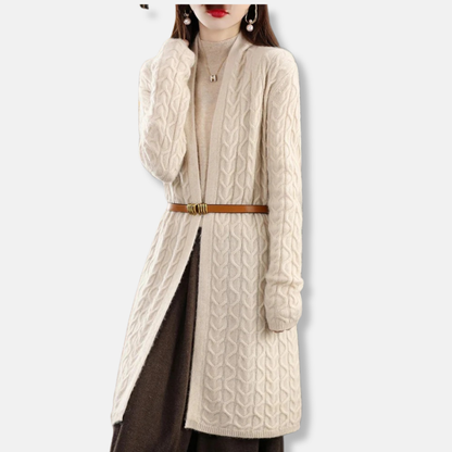 Cozy Women's Oversized Cable Knit Cardigan
