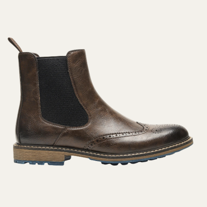 Timeless Men's Leather Ankle Boots - Vossary
