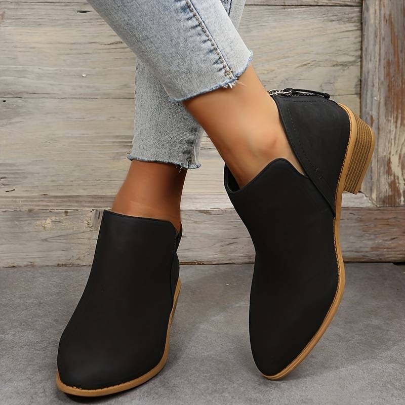 Comfy Women's Flat Slip On Ankle Boots