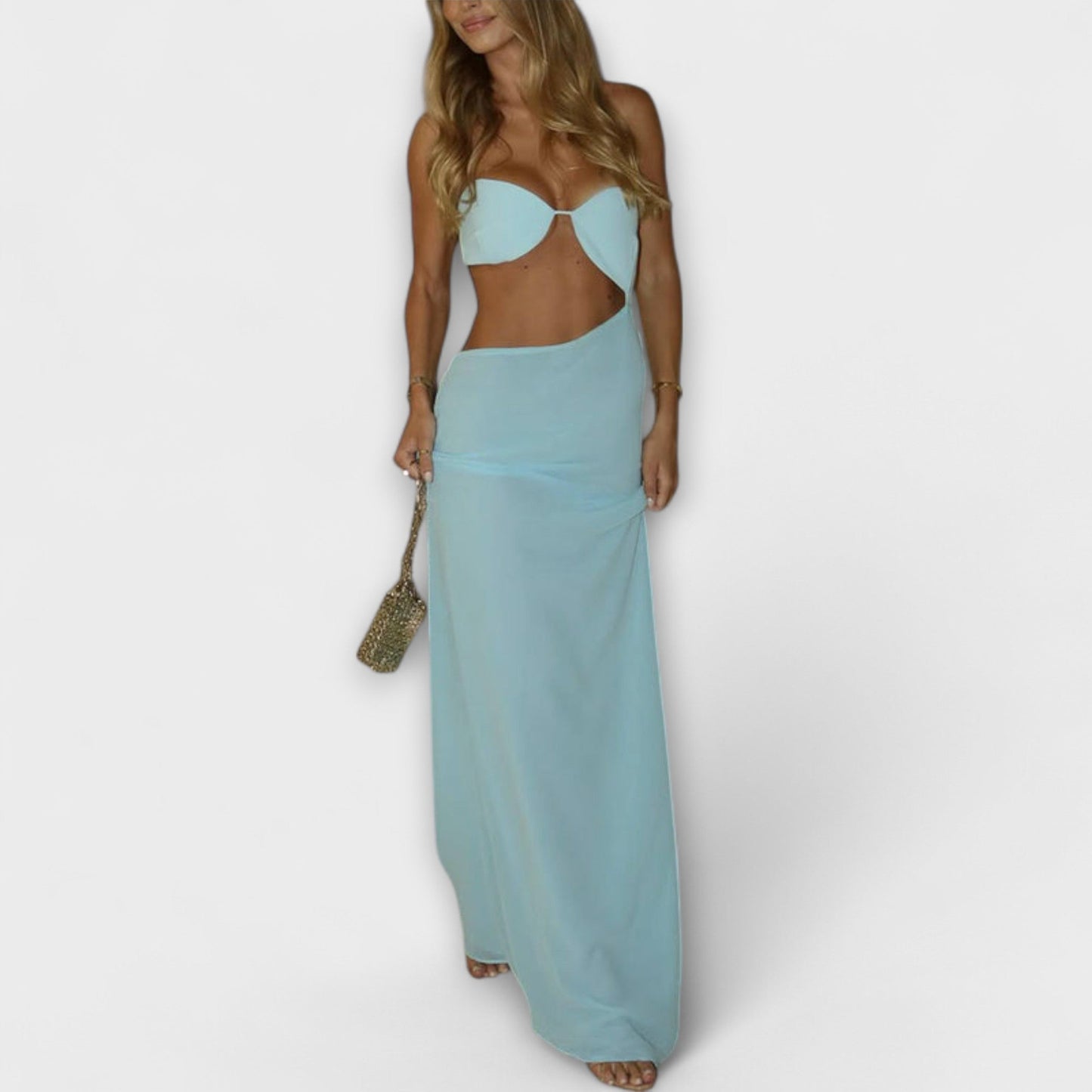 Elegant Sleeveless Formal Maxi Dress for Women