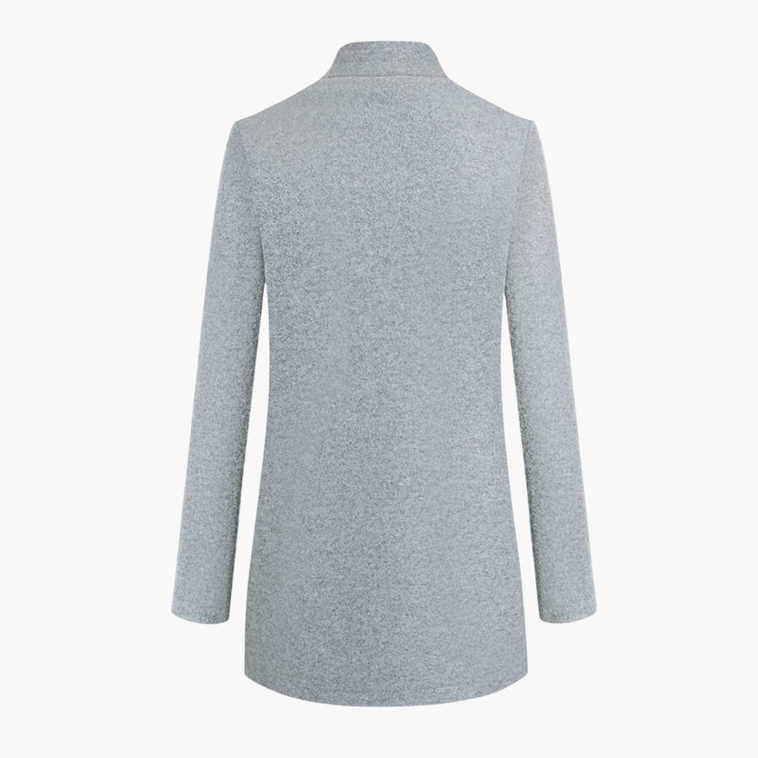 Ladies Classic Long Coat with Pockets